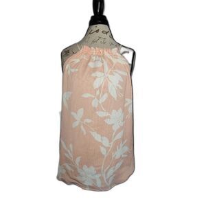 Women's Ophelia Roe Floral Sleeveless Blouse Light Pink 2X